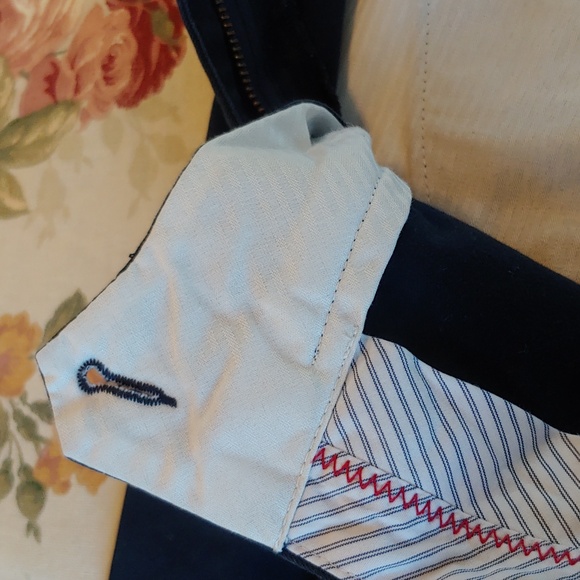 Land's End Petite Chino Mid Rise Shorts in Navy Blue Petite 12 - Picture 13 of 13